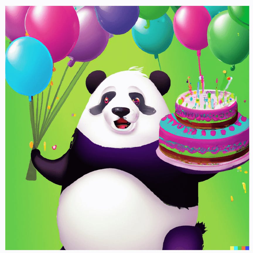 达勒熊猫生日